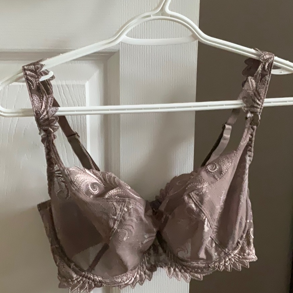 Empreinte Thalia bacony bra US32E in Velvet Taupe.